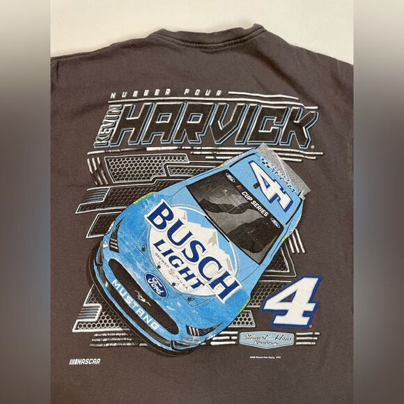 Stewart Haas Racing NASCAR Kevin Harvick 4 Graphic T-shirt Women Medium Gray - Picture 2 of 6